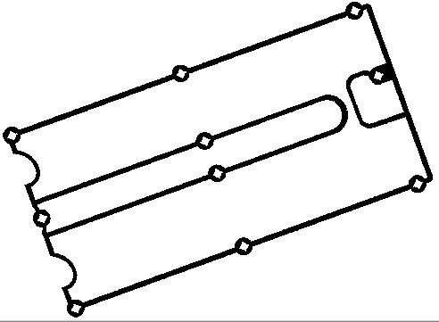 Gasket, cylinder head cover BGA RC7383