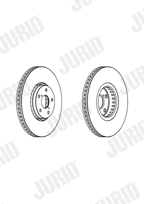 Brake Disc JURID 562949JC-1