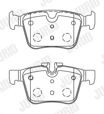 Brake Pad Set, disc brake JURID 573772J