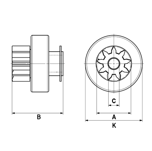 Freewheel Gear, starter HC-Cargo F 032 901 557