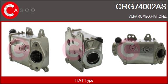 Cooler, exhaust gas recirculation CASCO CRG74002AS