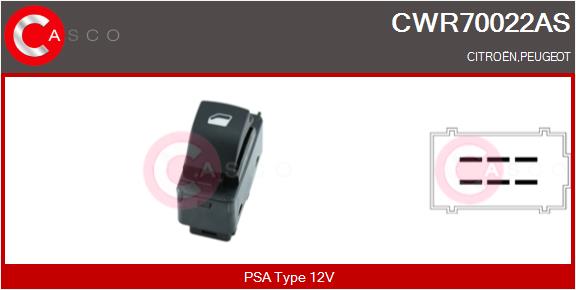 Switch, window regulator CASCO CWR70022AS
