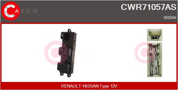 Switch, window regulator CASCO CWR71057AS