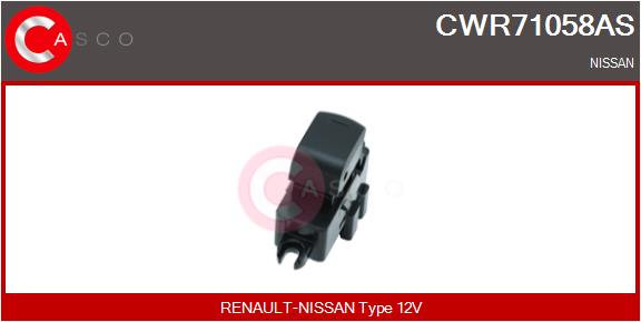 Switch, window regulator CASCO CWR71058AS