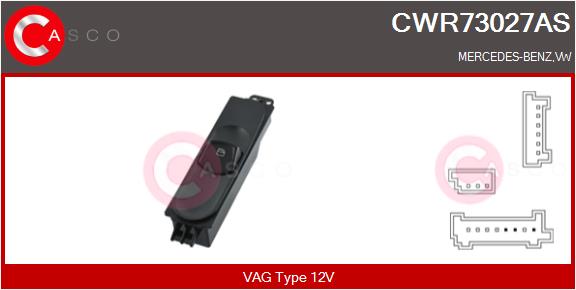 Switch, window regulator CASCO CWR73027AS