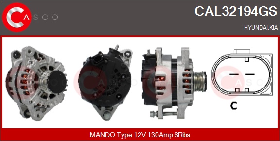 Alternator CASCO CAL32194GS