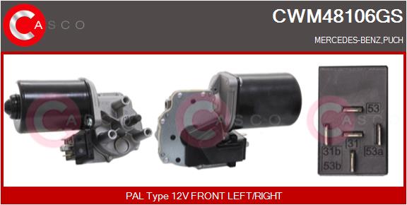 Wiper Motor CASCO CWM48106GS