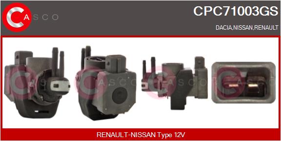 Pressure Converter, exhaust control CASCO CPC71003GS