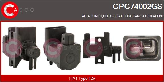 Pressure Converter, exhaust control CASCO CPC74002GS