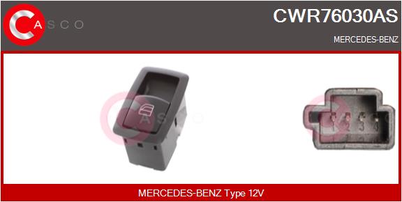 Switch, window regulator CASCO CWR76030AS