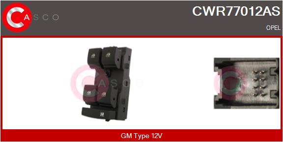 Switch, window regulator CASCO CWR77012AS