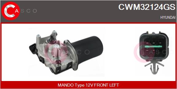 Wiper Motor CASCO CWM32124GS
