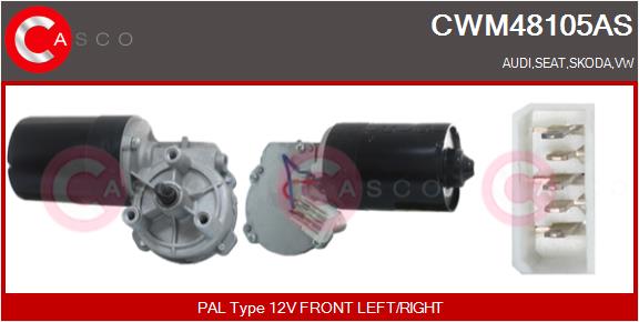 Wiper Motor CASCO CWM48105AS