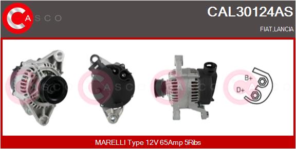 Alternator CASCO CAL30124AS