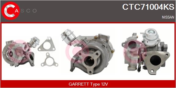 Turbocharger CASCO CTC71004KS