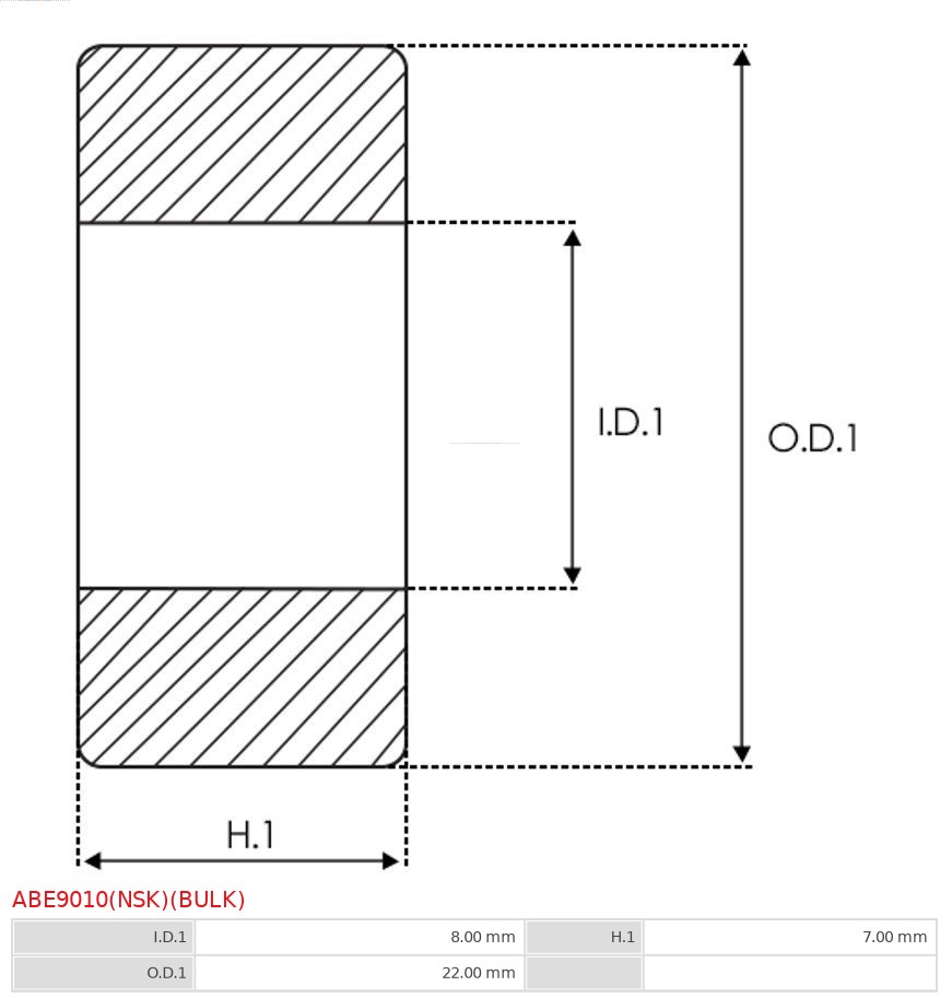 Cojinete AS-PL ABE9010(NSK)
