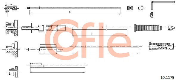 Accelerator Cable COFLE 10.1179