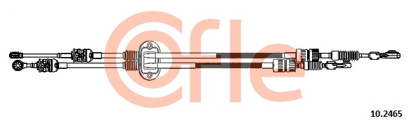 Cable, manual transmission COFLE 10.2465