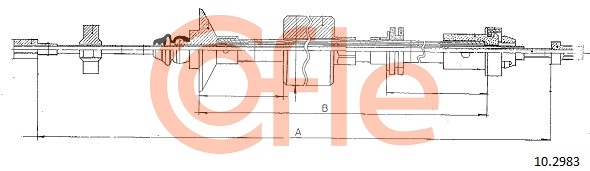 Clutch Cable COFLE 10.2983