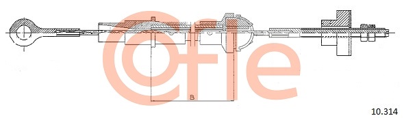 Clutch Cable COFLE 10.314