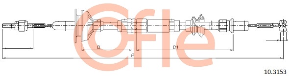 Clutch Cable COFLE 10.3153