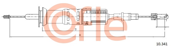 Clutch Cable COFLE 10.341