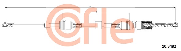 Cable Pull, manual transmission COFLE 10.3482