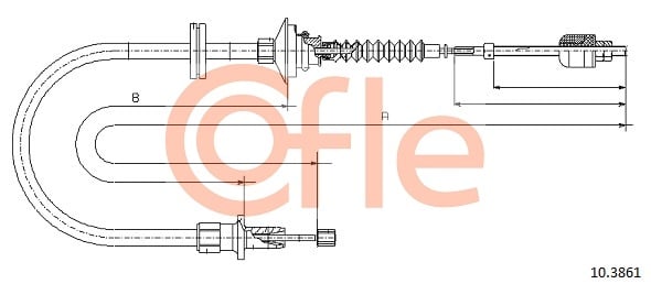 Clutch Cable COFLE 10.3861
