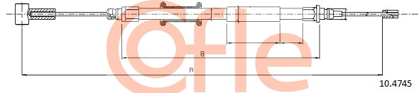 Cable, parking brake COFLE 10.4745