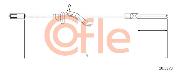 Cable, parking brake COFLE 10.5379
