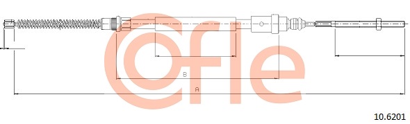 Cable, parking brake COFLE 10.6201