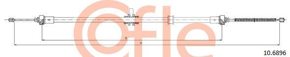 Cable, parking brake COFLE 10.6896