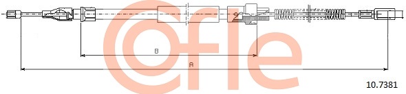 Cable, parking brake COFLE 10.7381