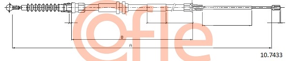 Cable, parking brake COFLE 10.7433