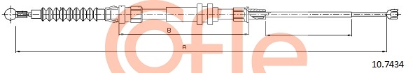 Cable, parking brake COFLE 10.7434