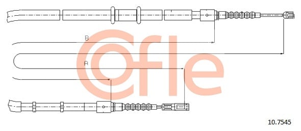 Cable, parking brake COFLE 10.7545