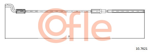 Cable, parking brake COFLE 10.7621