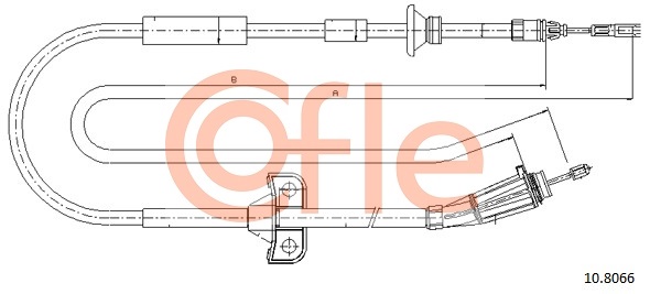 Cable, parking brake COFLE 10.8066