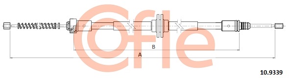 Cable, parking brake COFLE 10.9339