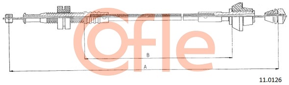 Accelerator Cable COFLE 11.0126
