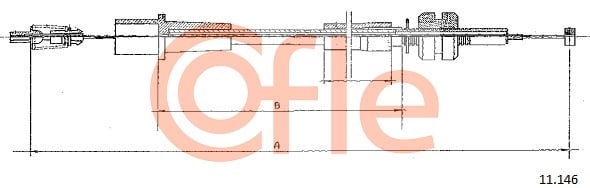 Accelerator Cable COFLE 11.146