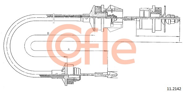 Clutch Cable COFLE 11.2142
