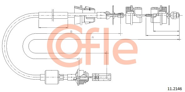 Clutch Cable COFLE 11.2146