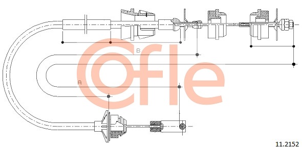 Clutch Cable COFLE 11.2152