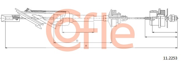 Clutch Cable COFLE 11.2253