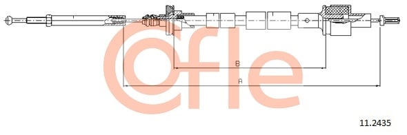 Clutch Cable COFLE 11.2435