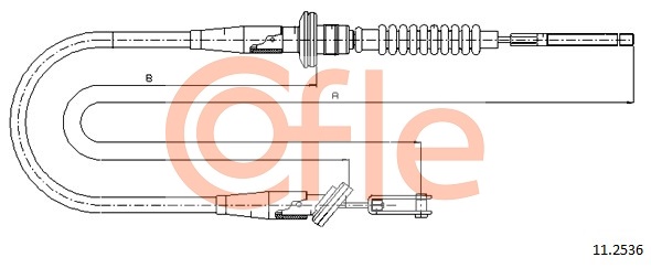 Clutch Cable COFLE 11.2536