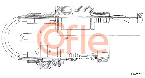 Clutch Cable COFLE 11.2552