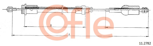 Clutch Cable COFLE 11.2782