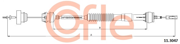 Clutch Cable COFLE 11.3047